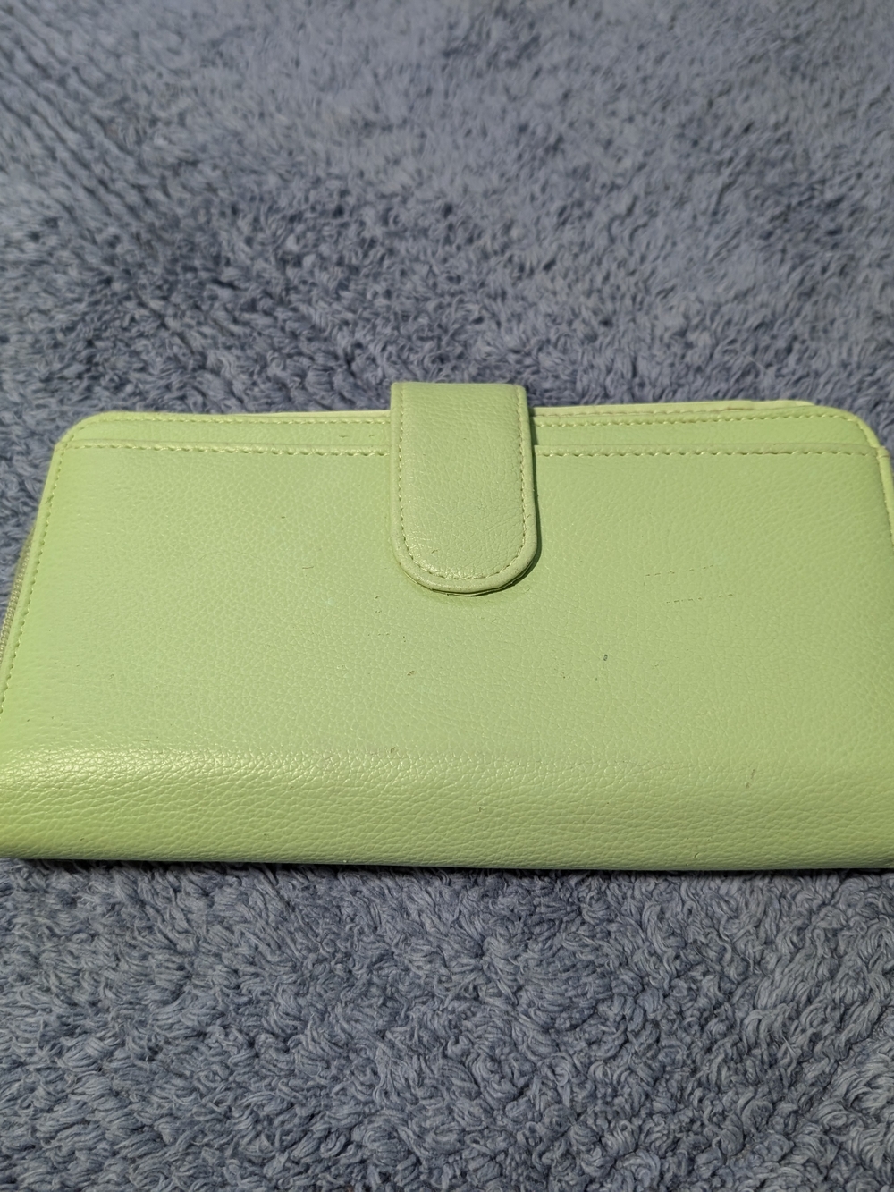 Classic Women's Snap Wallet Clutch in Light Green